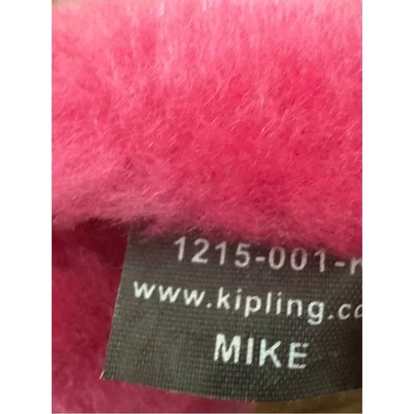 Kipling Fuchsia Hydrangea Sven Monkey Key Chain - Picture 6 of 11